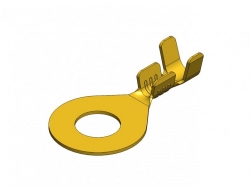 Клемма HATKO кольцо 6.4 латунь (провод 1.5-2.5 мм) 100207089 